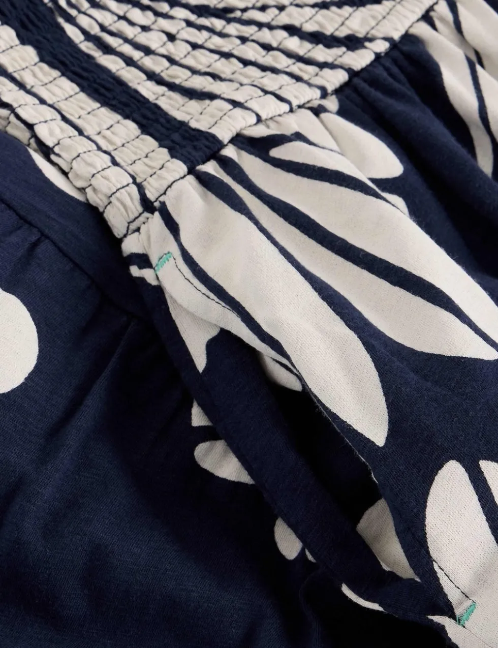 Pure Cotton Jersey Printed Maxi A-Line Skirt