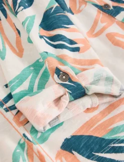 Pure Cotton Jersey Printed Collared Shirt