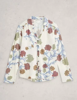 Pure Cotton Jersey Printed Collared Shirt