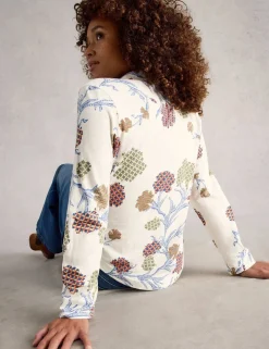 Pure Cotton Jersey Printed Collared Shirt