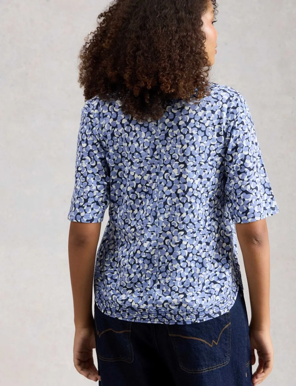 Pure Cotton Jersey Printed Top