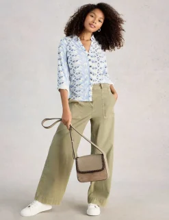 Pure Cotton Jersey Printed Collared Shirt