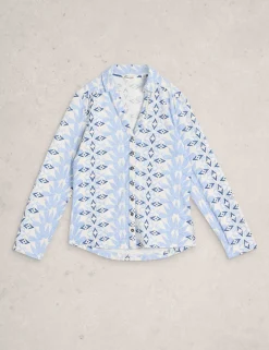 Pure Cotton Jersey Printed Collared Shirt