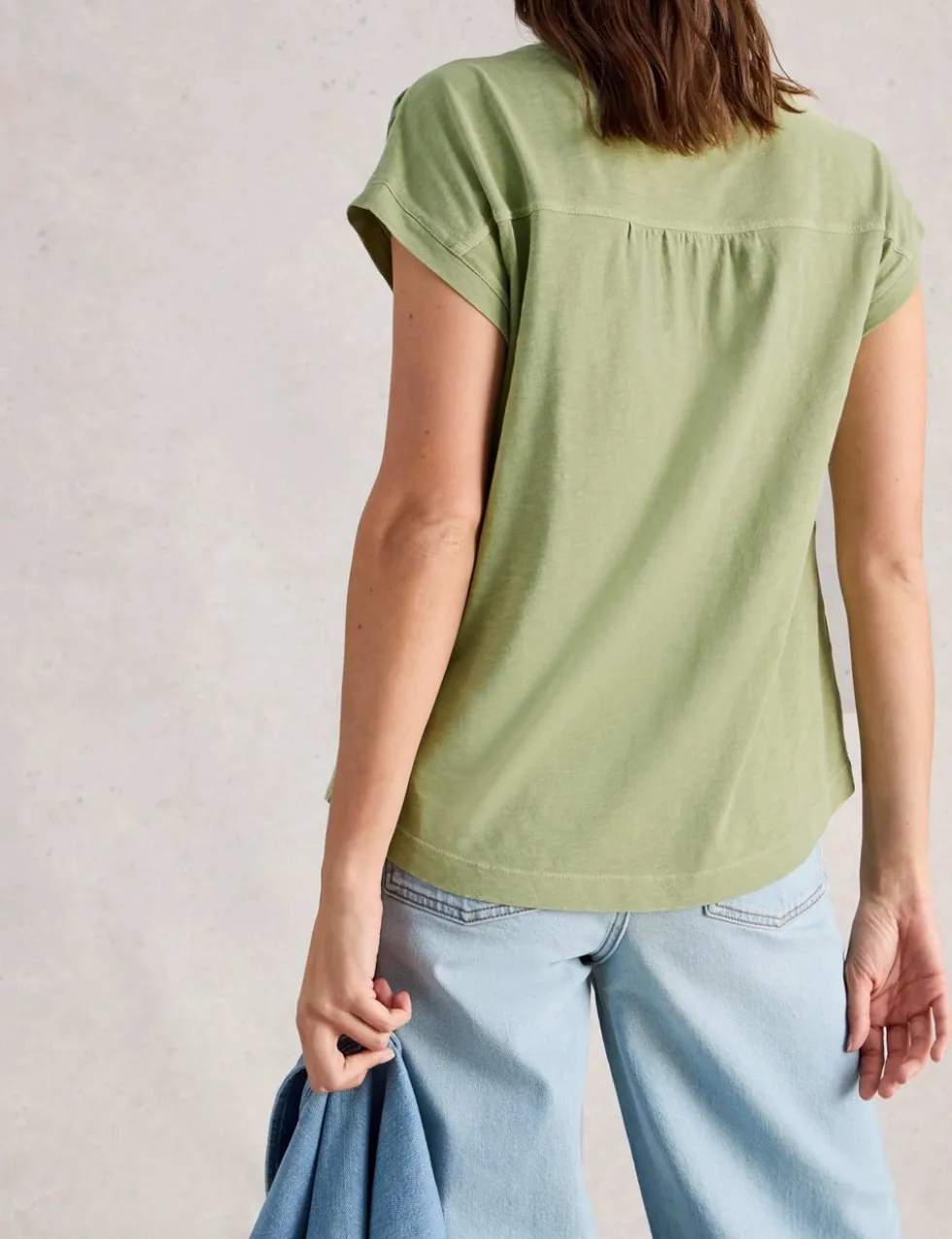 Pure Cotton Jersey Sleeveless Top