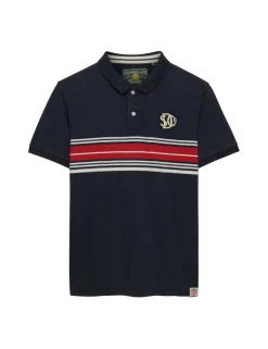 Pure Cotton Jersey Striped Polo Shirt