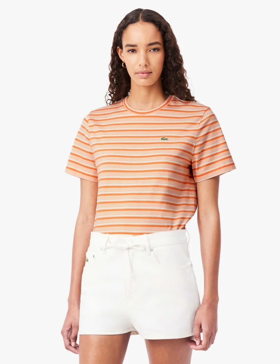 Pure Cotton Jersey Striped T-Shirt