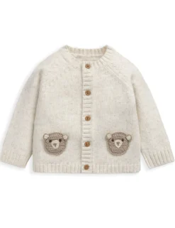 Pure Cotton Knitted Cardigan & Leggings Set (0-12 Mths)