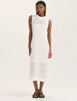 Pure Cotton Knitted Midi Bodycon Dress