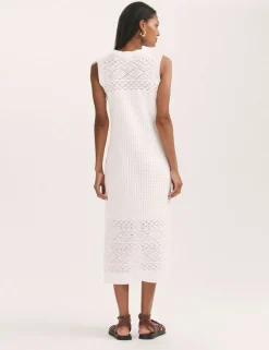 Pure Cotton Knitted Midi Bodycon Dress