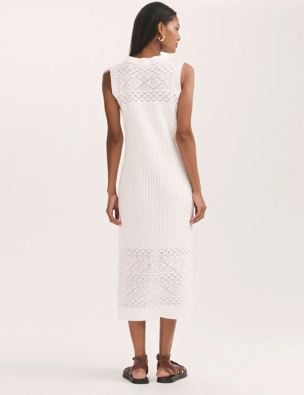 Pure Cotton Knitted Midi Bodycon Dress