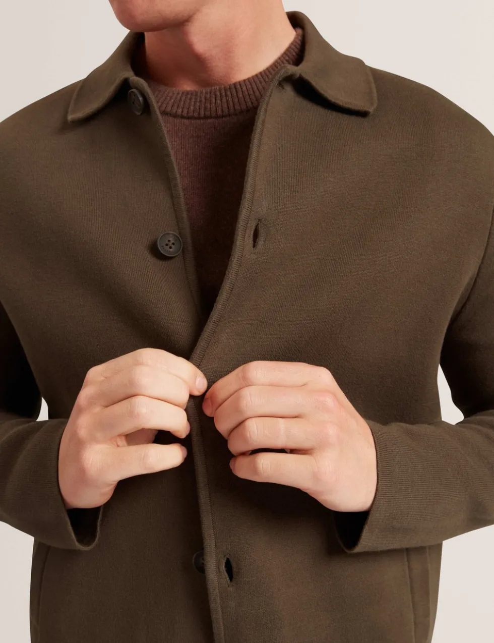 Pure Cotton Knitted Overshirt