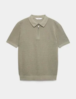 Pure Cotton Knitted Polo Shirt (6-16 Yrs)