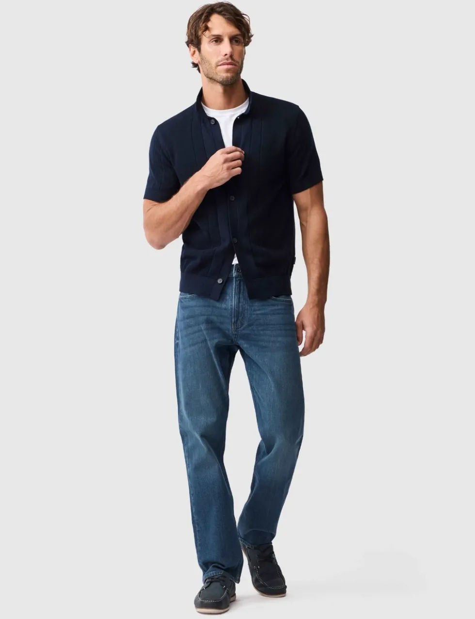 Pure Cotton Knitted Polo Shirt