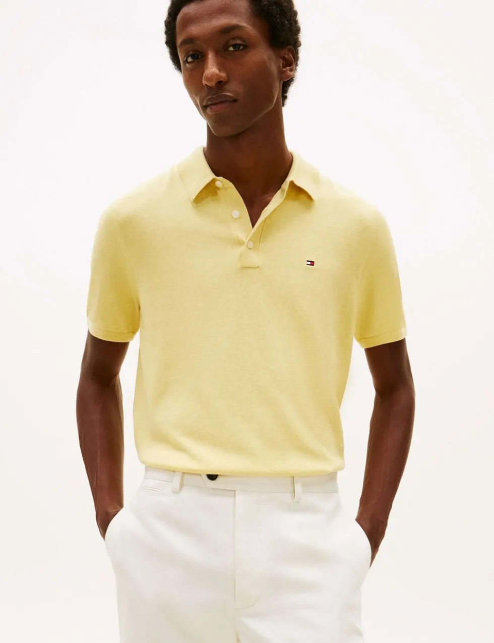 Pure Cotton Knitted Polo Shirt