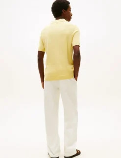 Pure Cotton Knitted Polo Shirt