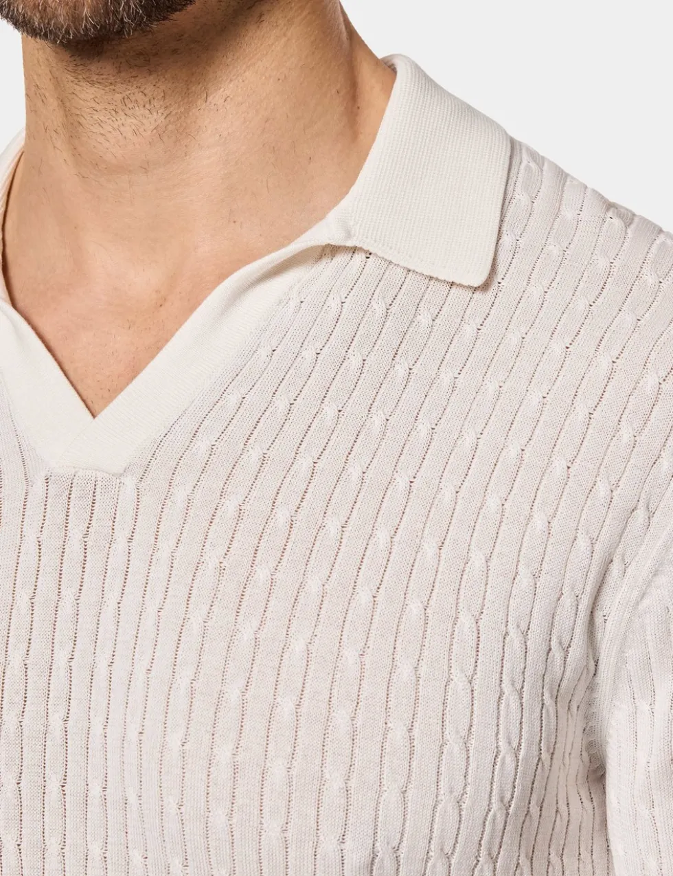 Pure Cotton Knitted Polo Shirt