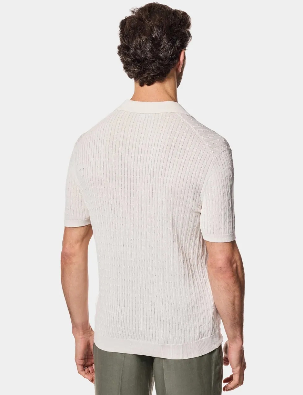 Pure Cotton Knitted Polo Shirt