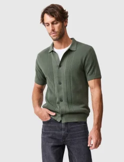 Pure Cotton Knitted Polo Shirt