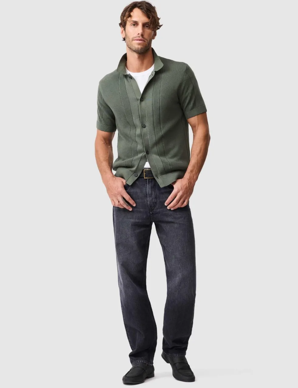 Pure Cotton Knitted Polo Shirt
