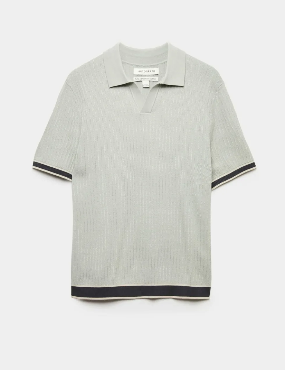 Pure Cotton Knitted Polo Shirt