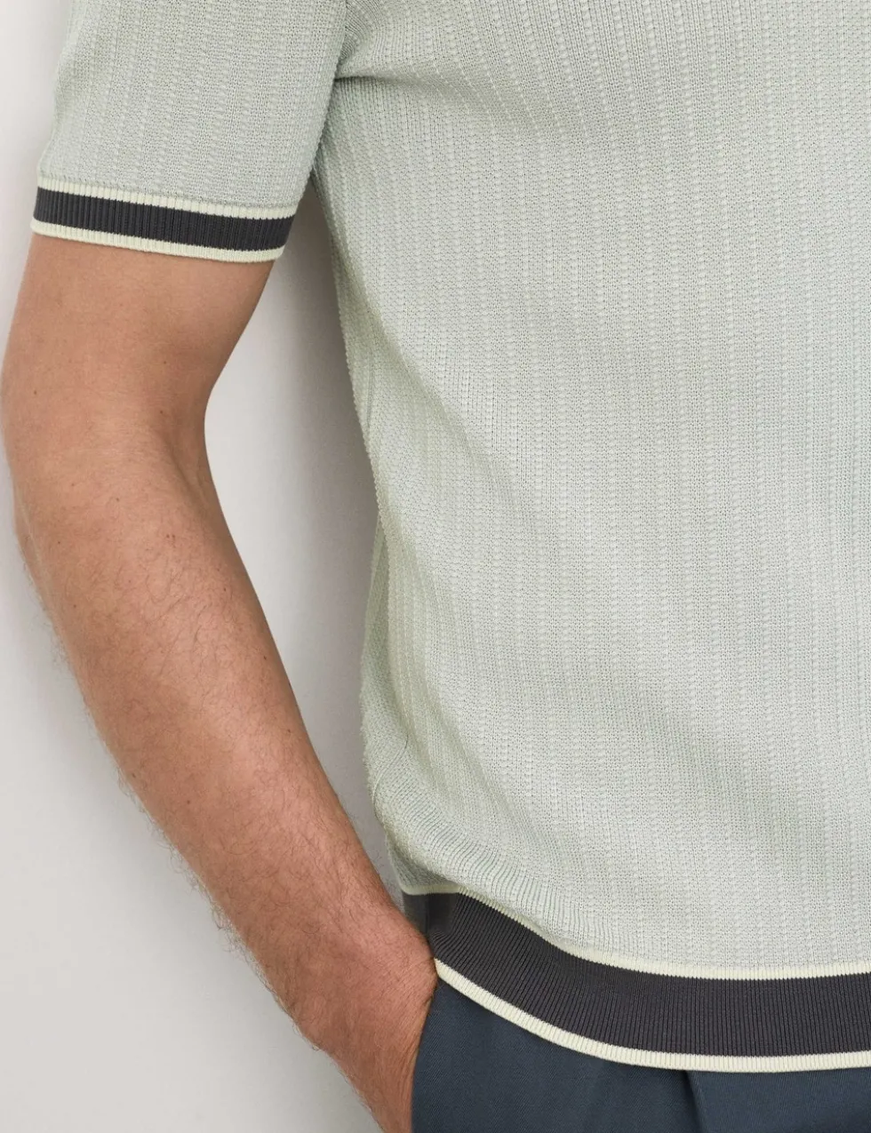 Pure Cotton Knitted Polo Shirt