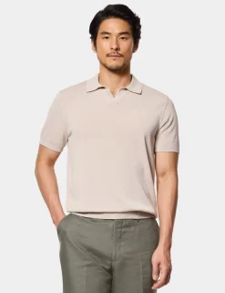 Pure Cotton Knitted Polo Shirt