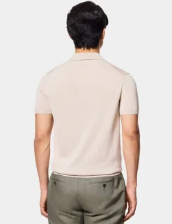 Pure Cotton Knitted Polo Shirt