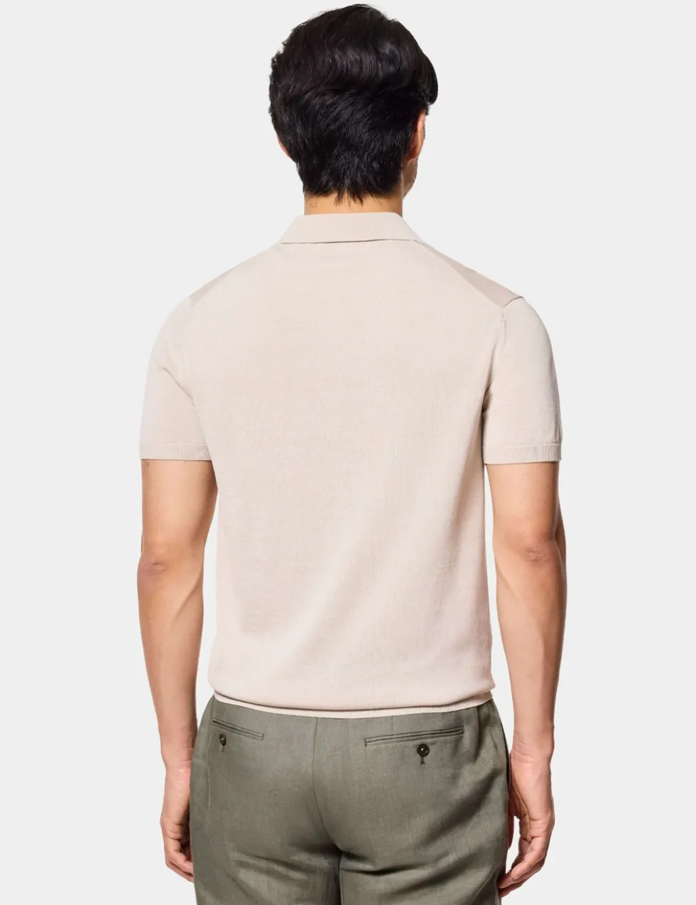 Pure Cotton Knitted Polo Shirt