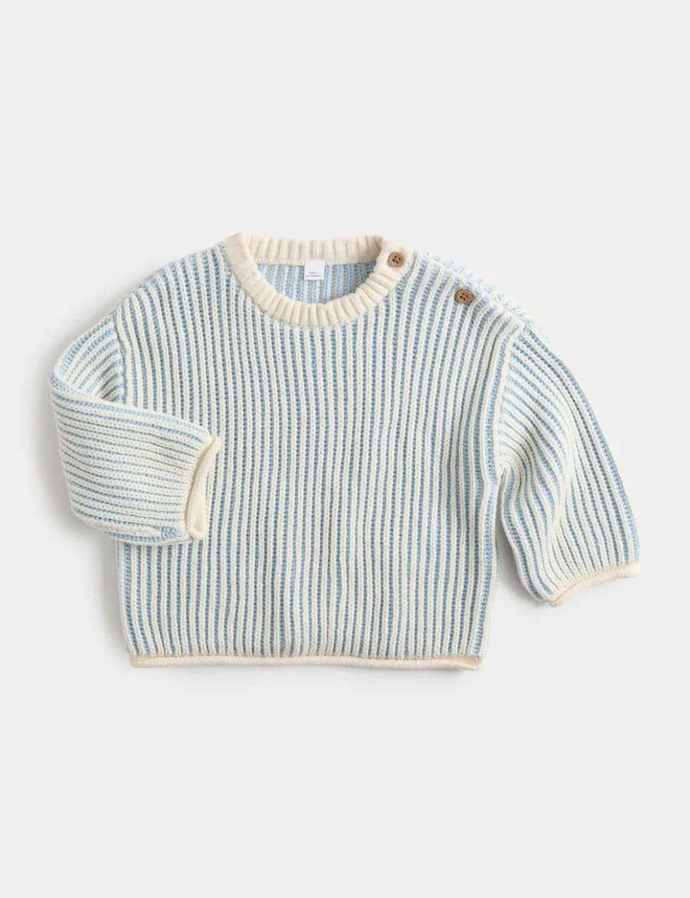 Pure Cotton Knitted Striped Jumper (0-5 Yrs)