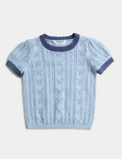 Pure Cotton Knitted Top (2-10 Yrs)