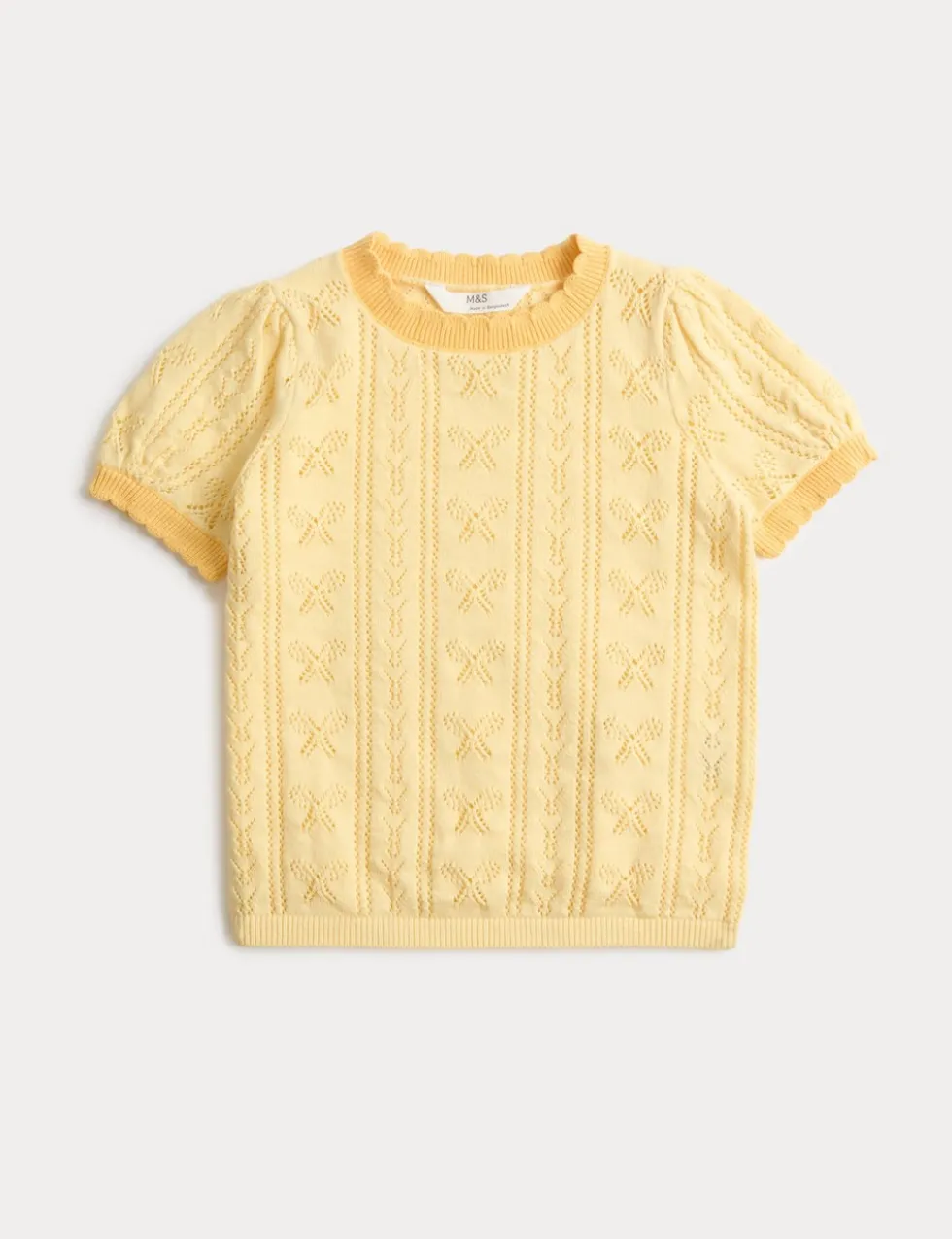 Pure Cotton Knitted Top (2-10 Yrs)