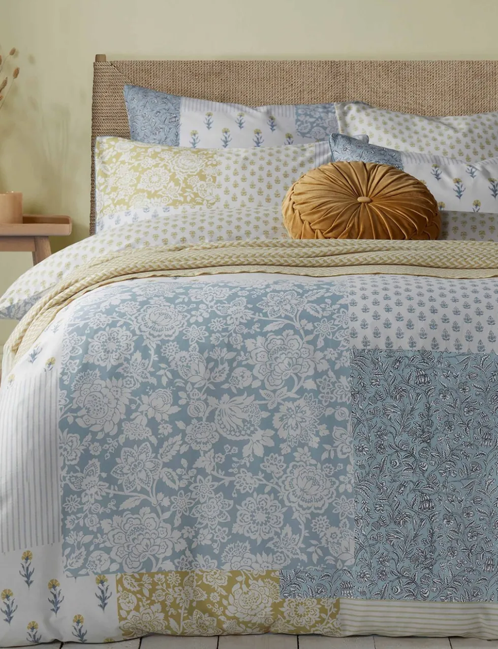Pure Cotton Laurissa Patchwork Bedding Set