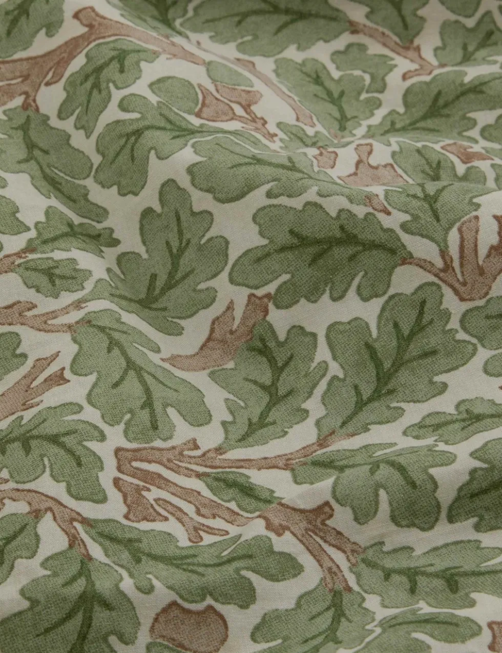 Pure Cotton Leaf Print Duvet Cover