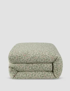 Pure Cotton Leaf Print Duvet Cover