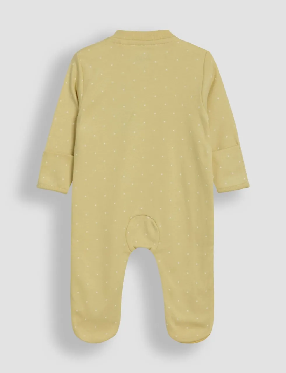 Pure Cotton Lemon Applique Zip Sleepsuit (0-12 Mths)