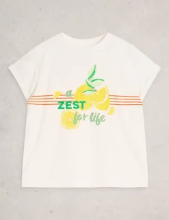 Pure Cotton Lemon Graphic T-Shirt