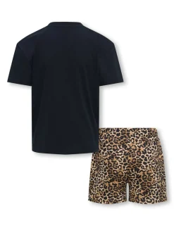 Pure Cotton Leopard Print Pyjamas (7-14 Yrs)
