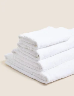 Pure Cotton Linear Floral Towel