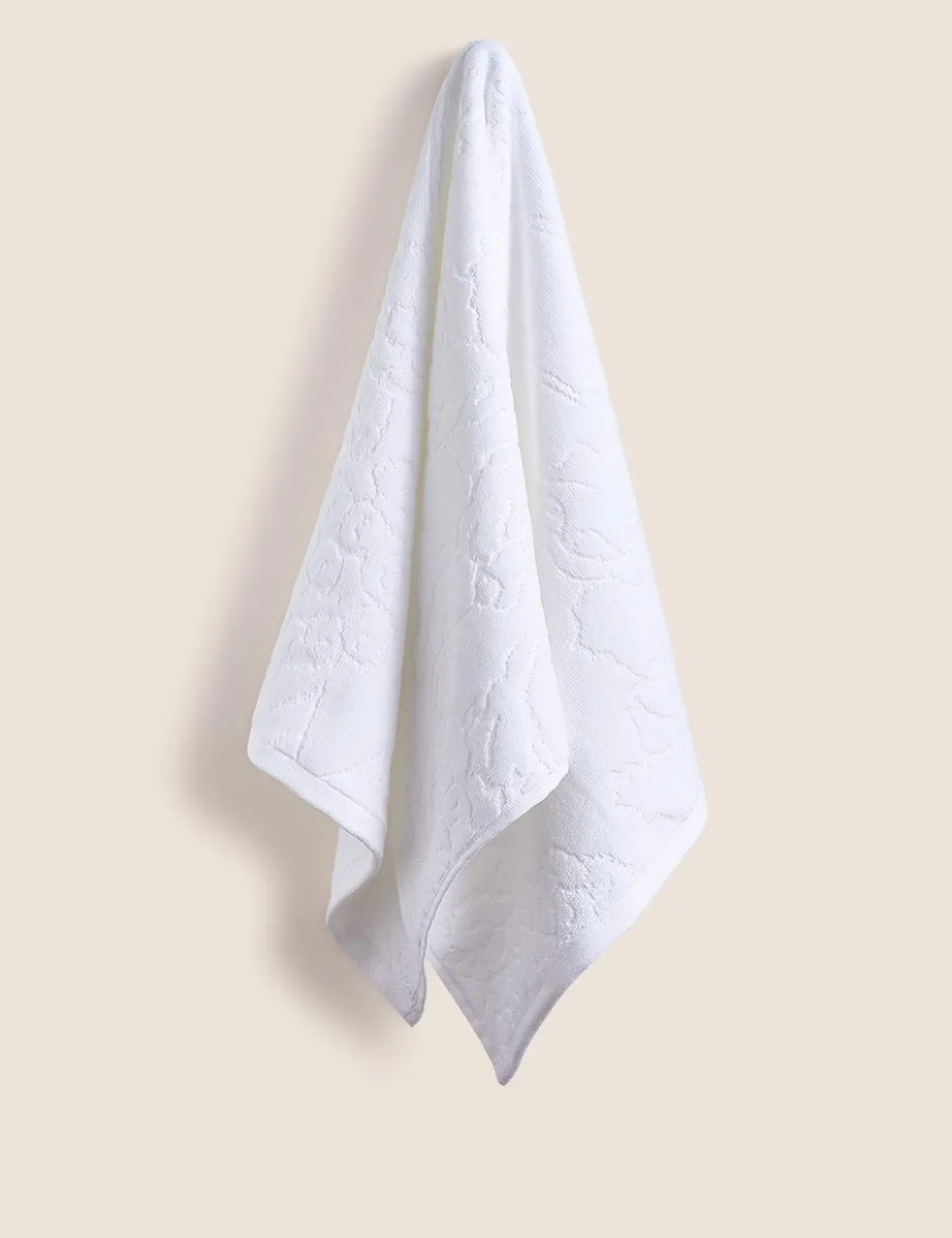 Pure Cotton Linear Floral Towel