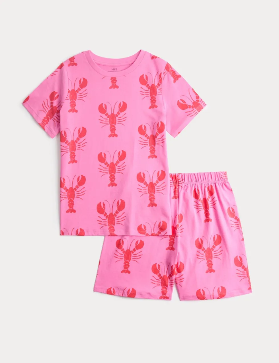 Pure Cotton Lobster Short Pyjamas (1-16 Yrs)