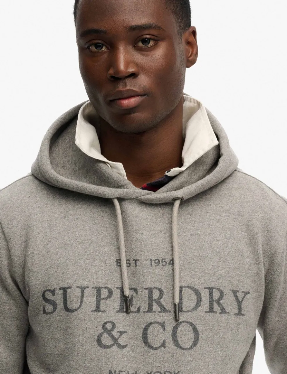 Pure Cotton Logo Drawstring Hoodie