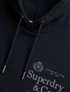 Pure Cotton Logo Drawstring Hoodie
