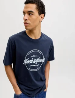 Pure Cotton Logo Graphic Print T-Shirt