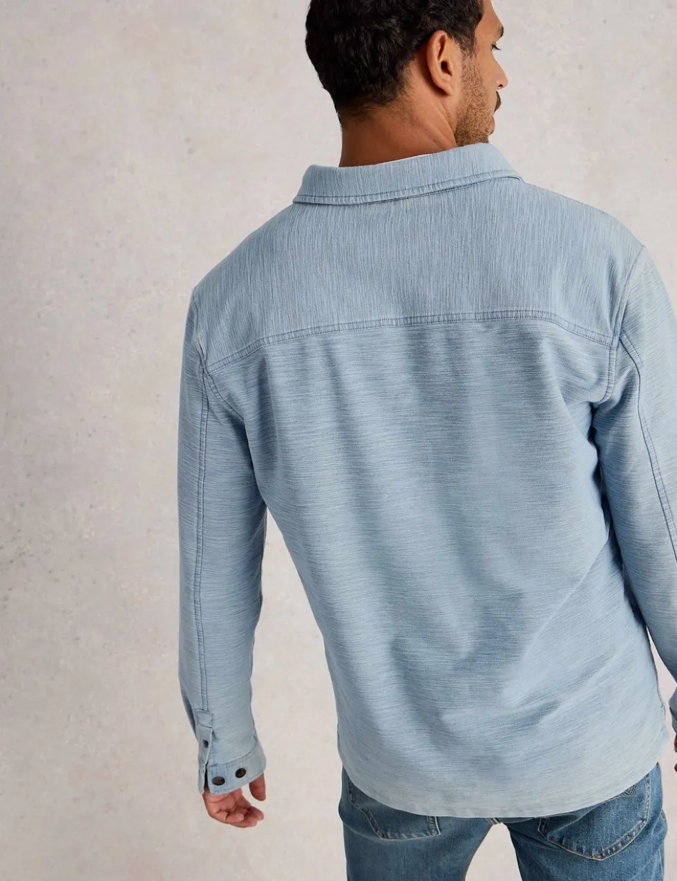 Pure Cotton Long Sleeve Polo Shirt