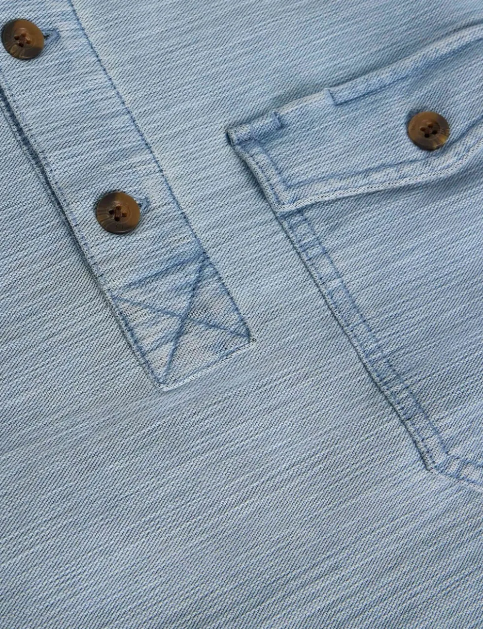 Pure Cotton Long Sleeve Polo Shirt