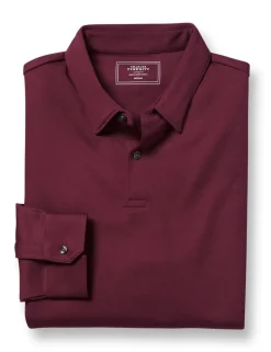 Pure Cotton Long Sleeve Polo Shirt