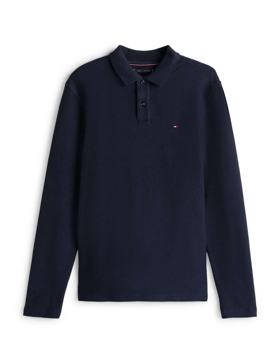 Pure Cotton Long Sleeve Polo Shirt