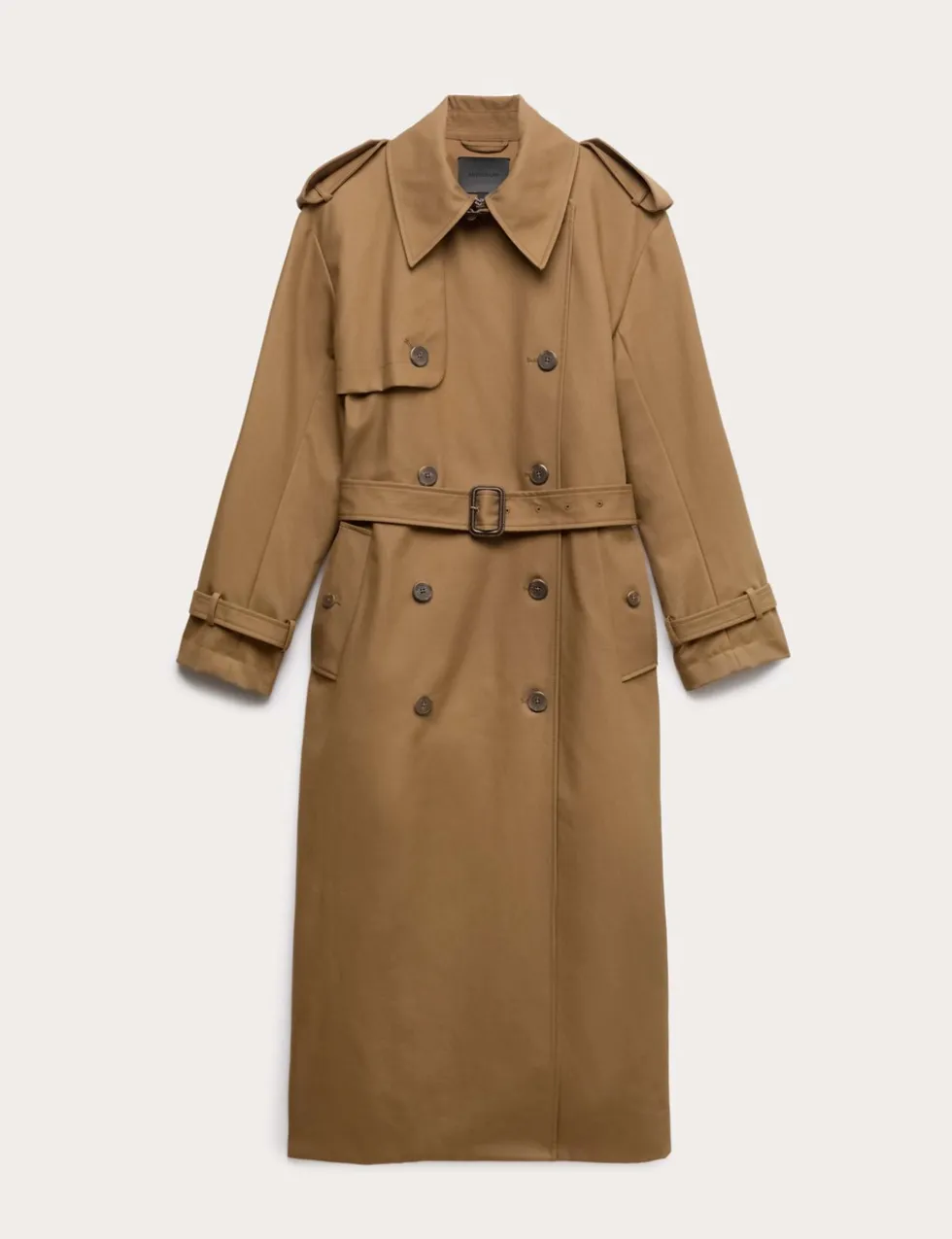 Pure Cotton Longline Trench Coat