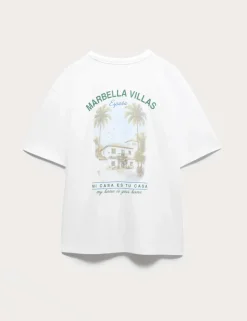 Pure Cotton Marbella Villas Graphic T-Shirt