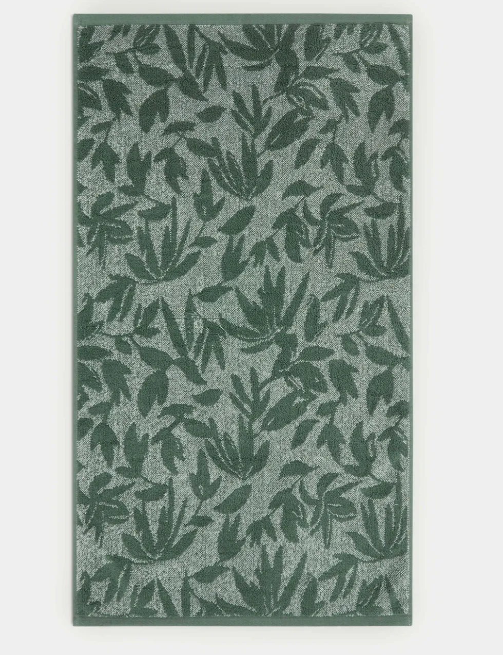 Pure Cotton Marl Leaves Towel